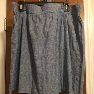 Casual skirt, denim blue, light weight.